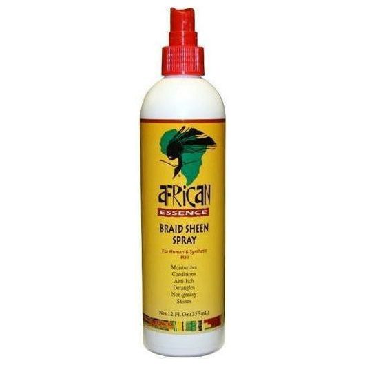 African Essence Braid Sheen Spray 12 OZ | Black Hairspray