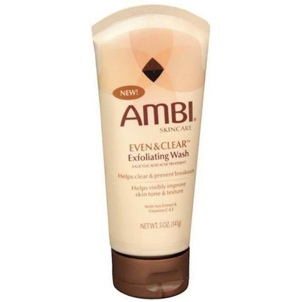 Ambi Even & Clear Exfoliating Wash 5 OZ | Black Hairspray