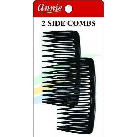 Annie Side Combs Large 2 PCS  #3205 | Black Hairspray