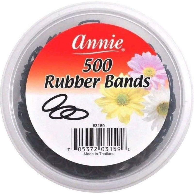 Annie Black Rubber Bands 500 PC