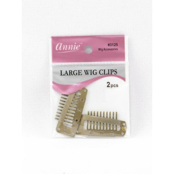 Annie Large Wig Clips Blonde 2 PCS #3125 | Black Hairspray