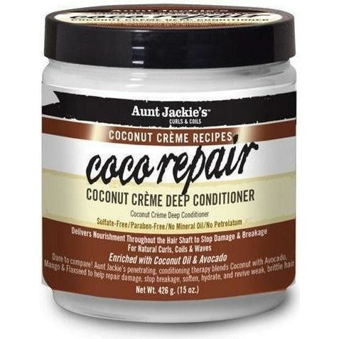 Aunt Jackie's Coco Repair Coconut Crème Deep Conditioner 15 OZ | Black Hairspray