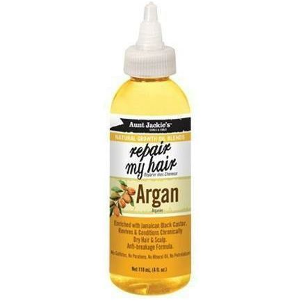 Aunt Jackie's Natural Growth Oil Blends With Argan – Repair My Hair 4 OZ | Black Hairspray