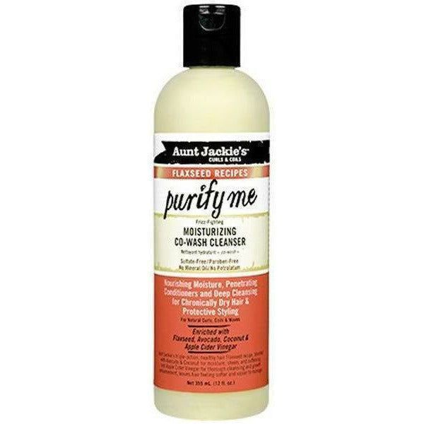 Aunt Jackie's Purify Me Moisturizing Co-Wash Cleanser 12 OZ | Black Hairspray