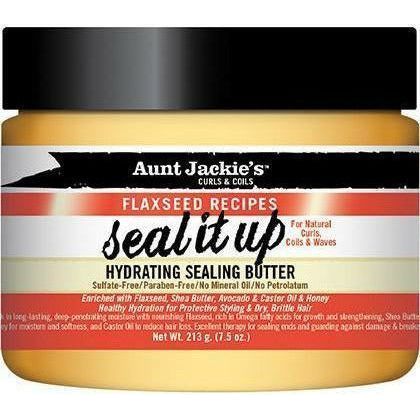 Aunt Jackie's Seal It Up Hydrating Sealing Butter 7.5 OZ | Black Hairspray