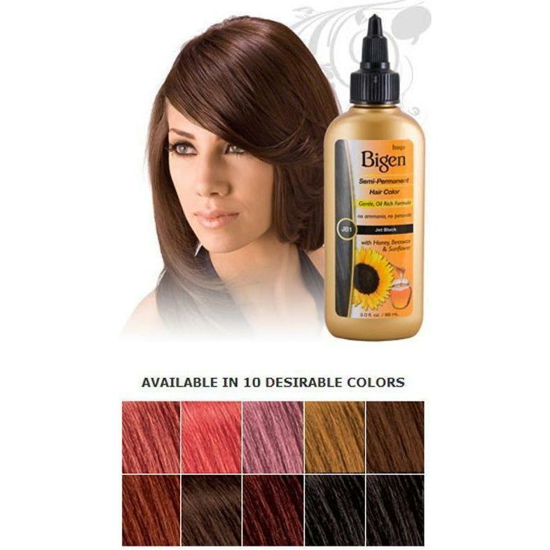 Bigen Semi-Permanent Hair Color – Jet Black JB1 3.0 OZ | Black Hairspray