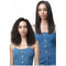 Bobbi Boss Wet N Wavy 100% Unprocessed Human Hair 13"x4" HD Deep Lace Wig - MHLF550 Freda | Black Hairspray