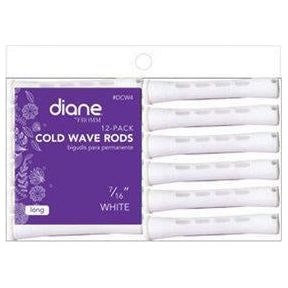 Diane Cold Wave Rods 7/16" White 12PK #DCW4