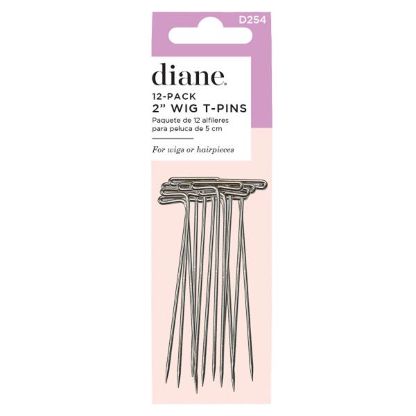 Diane Wig T- Pins 12- Pack
