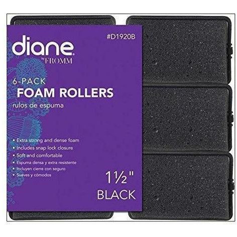 Diane 1.5" Foam Rollers 6-Pack