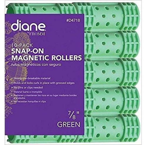Diane 7/8" Snap-On Magnetic Rollers 10-Pack
