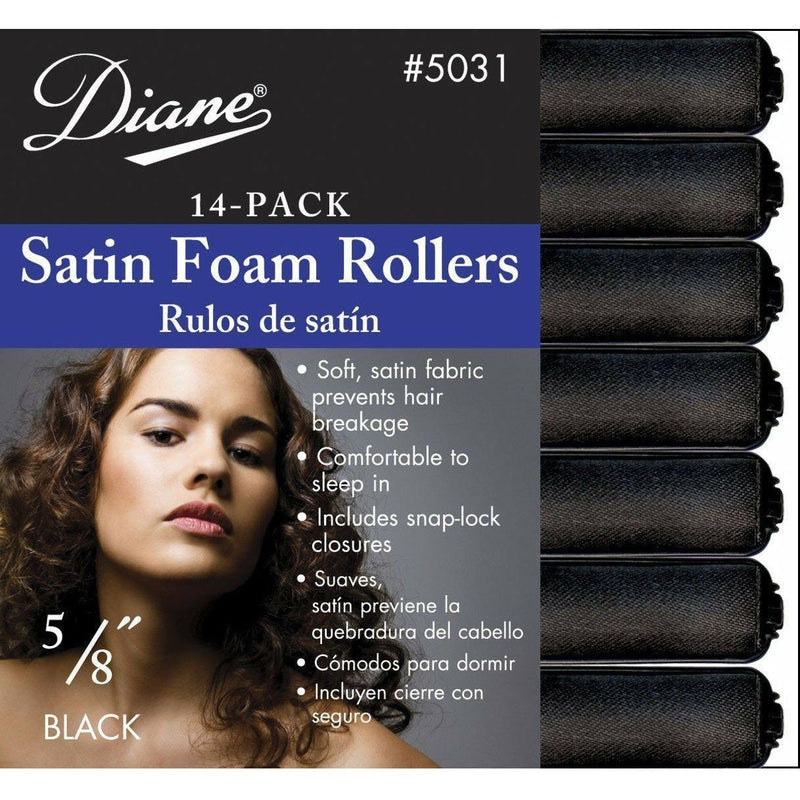 Diane 5/8 Satin Foam Rollers 14-Pack