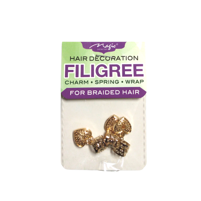 Magic Collection Filigree Hair Tube With Hearts #FILICHA20 #ASST