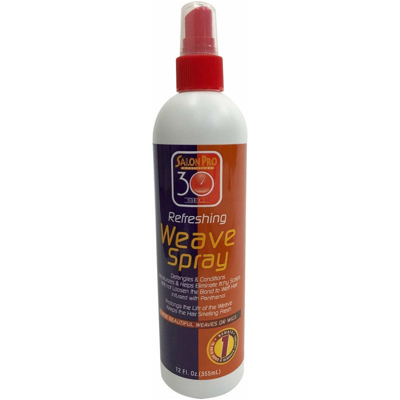 Salon Pro 30 Sec Anti-Bacterial Weave Spray 12 OZ