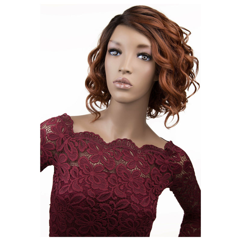 Isis Collection Brown Sugar Human Hair Blend Lace Front Wig – BS206