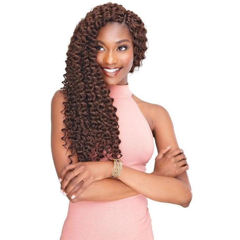 Janet Collection Perm & Natural Texture Synthetic Braids – 2X Peruvian Dominican Curl 18"