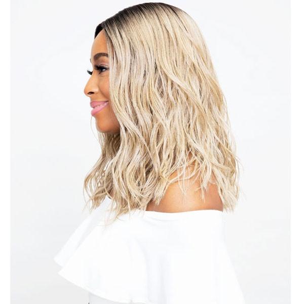 Janet Collection Synthetic Lace Based Extended Part Swiss Lace Wig – Leona