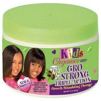 Africa's Best Kids Organics Gro Strong Growth Stimulating Therapy 7.5 oz | Black Hairspray