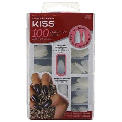 Kiss Plain Nail Kit – Long Stiletto 100PS22