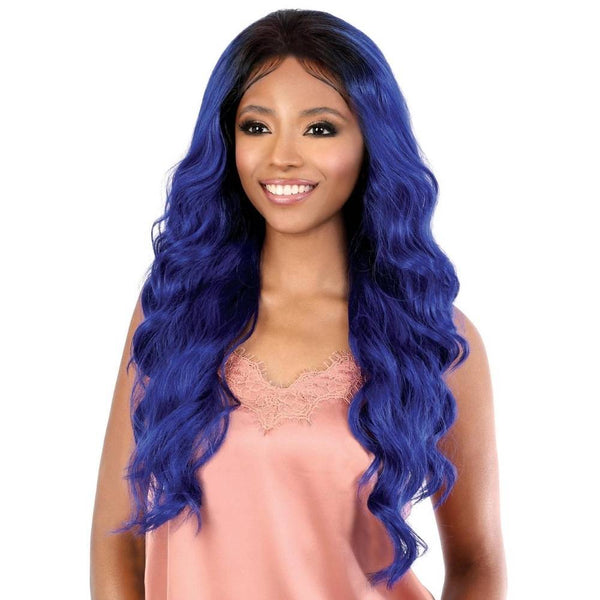 Motown Tress 13" x 7" HD Invisible Fake Scalp Synthetic Lace Frontal Wig - LS137. Audi