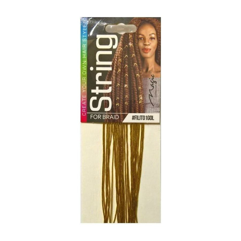 Magic Collection String for Braid, Metallic Gold