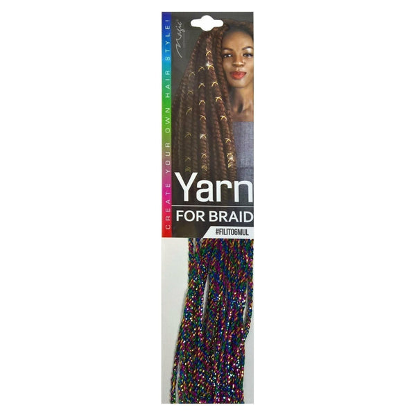 Magic Collection Yarn for Braid, Multiple Color #FILITO6MUL