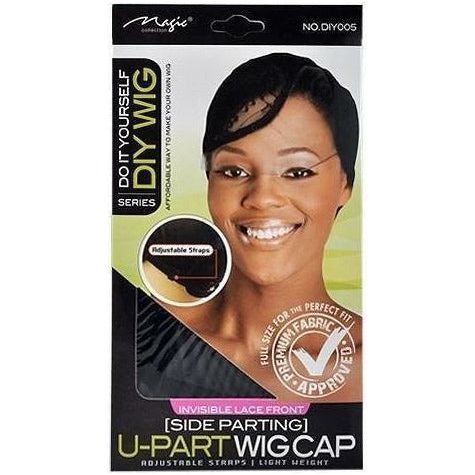 Magic Invisible Lace Front Side Parting U-Part Wig Cap #DIY005