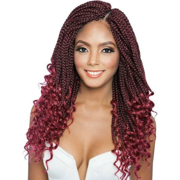 Mane Concept Afri-Naptural Synthetic Braids – 3X Curly Ends Box Braid 14"