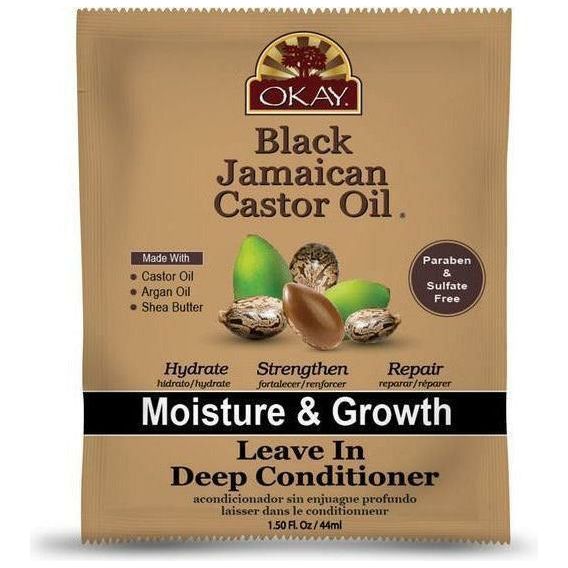 OKAY Black Jamaican Castor Oil Leave In Deep Conditioner 1.5 OZ