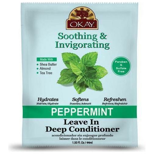 OKAY Soothing & Invigorating Peppermint Leave In Deep Conditioner 1.5 OZ