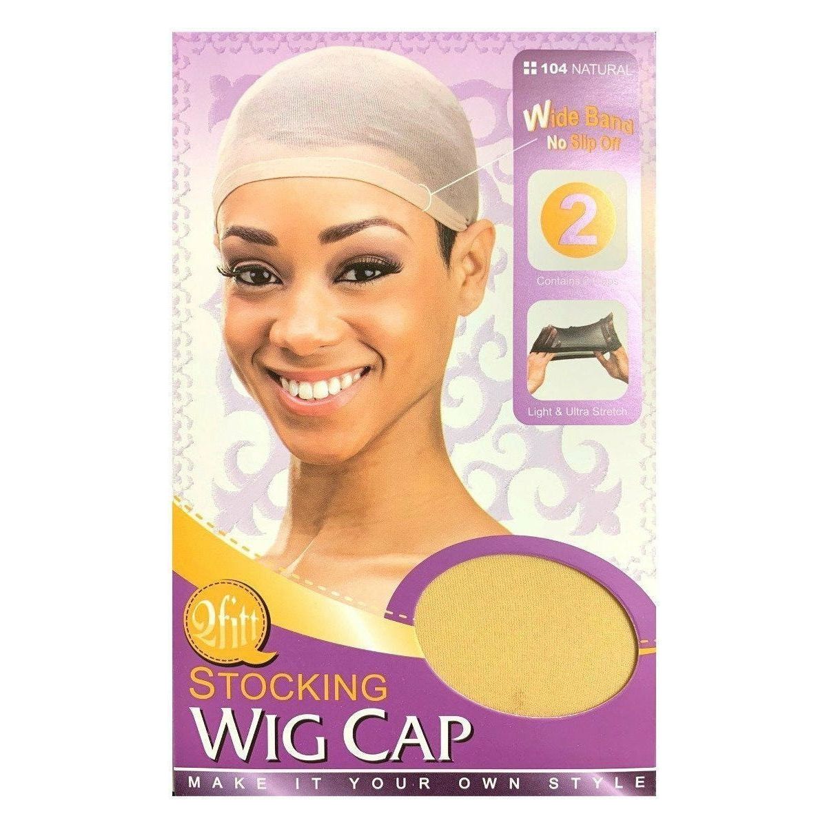 Qfitt Side Parting U-Part Wig Cap - 5014 Blk