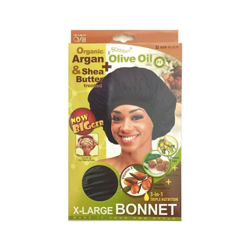 M&M Headgear Qfitt X-Large Bonnet w/ Argan, Olive Oil & Shea Butter