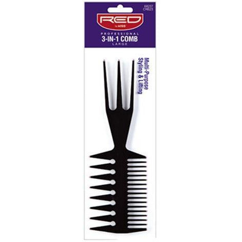 Red by Kiss Professional 3-In-1 Comb Large #CMB23