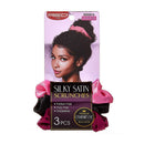 Red by Kiss Professional 3pcs Silky Satin Scrunchies Assorted - HSSS01A