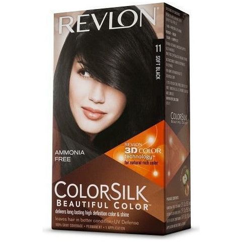 Revlon ColorSilk Beautiful Color Permanent Color – 11 Soft Black