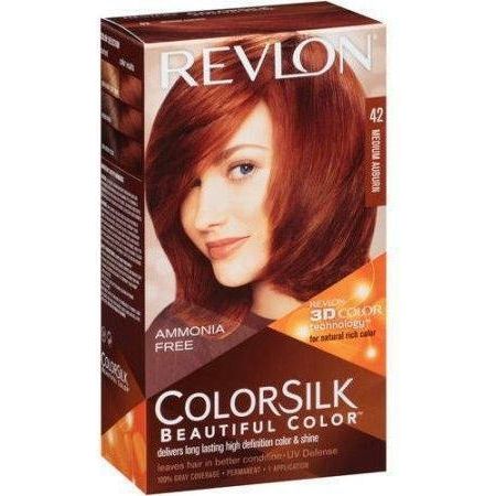 Revlon ColorSilk Beautiful Color Permanent Color – 42 Medium Auburn