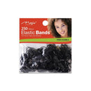 Magic Collection Small Black Elastic Hair Bands 250 PCs