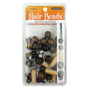 Magic Beauty Collection Hair Beads Wood Mix -