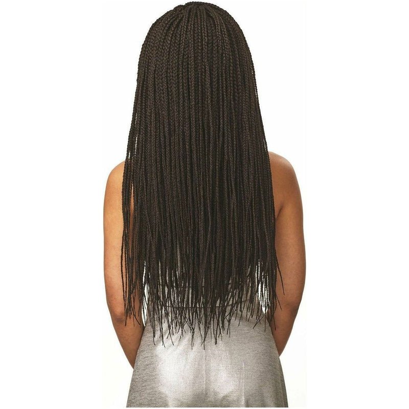 Sensationnel Cloud 9 Synthetic Hand-Tied Parting Braided Swiss Lace Wig – Box Braid Small