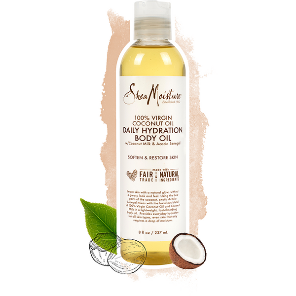 Shea Moisture 100% Virgin Coconut Oil Daily Hydration Body Oil 8 OZ
