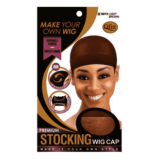 M&M Headgear Qfitt Silicon Stocking Wig Cap #5002 BROWN