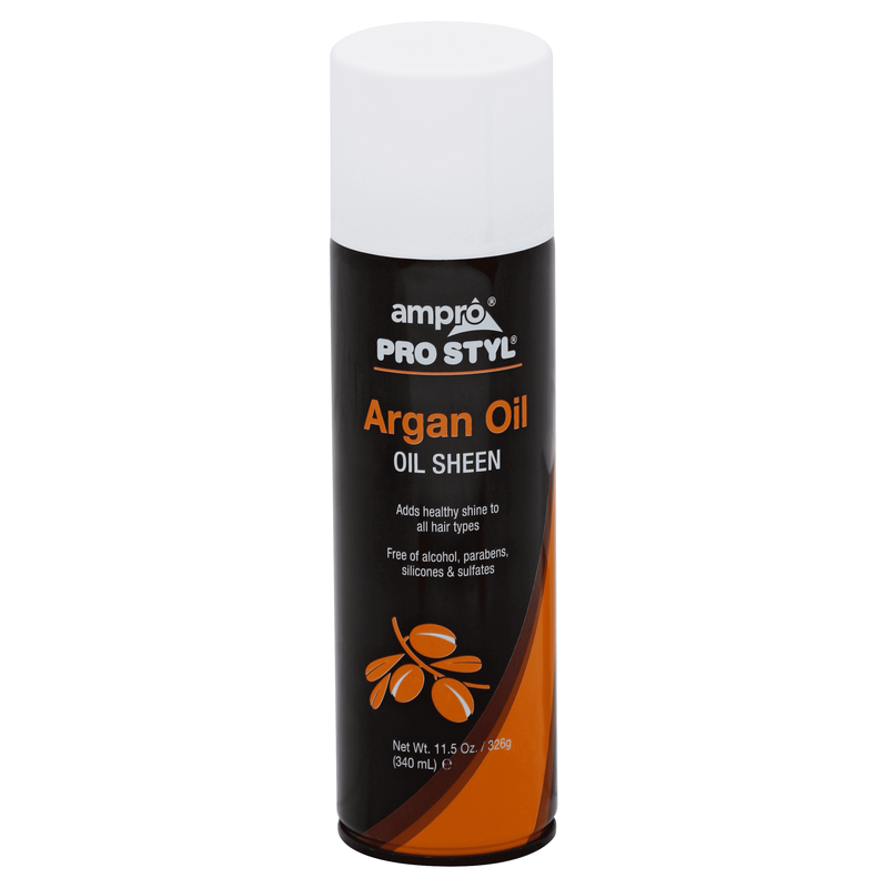 Ampro Pro Styl Argan Oil Oil Sheen 11.5 OZ | Black Hairspray