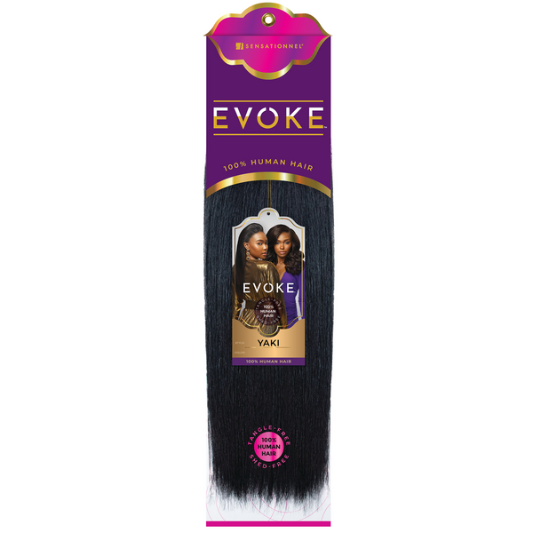 Sensationnel Evoke 100% Human Hair Weave - Yaki 10" - 18"